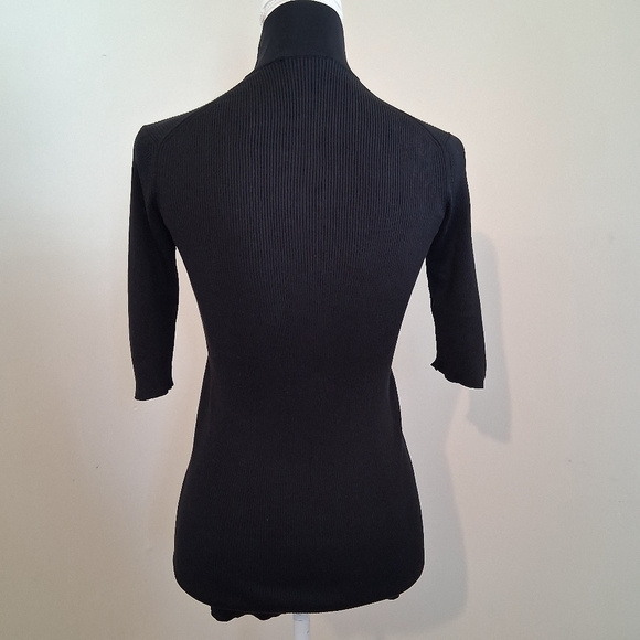 Prada 2018 Collection Silk Zip Front Tee Shirt Size 6 - Picture 5 of 16